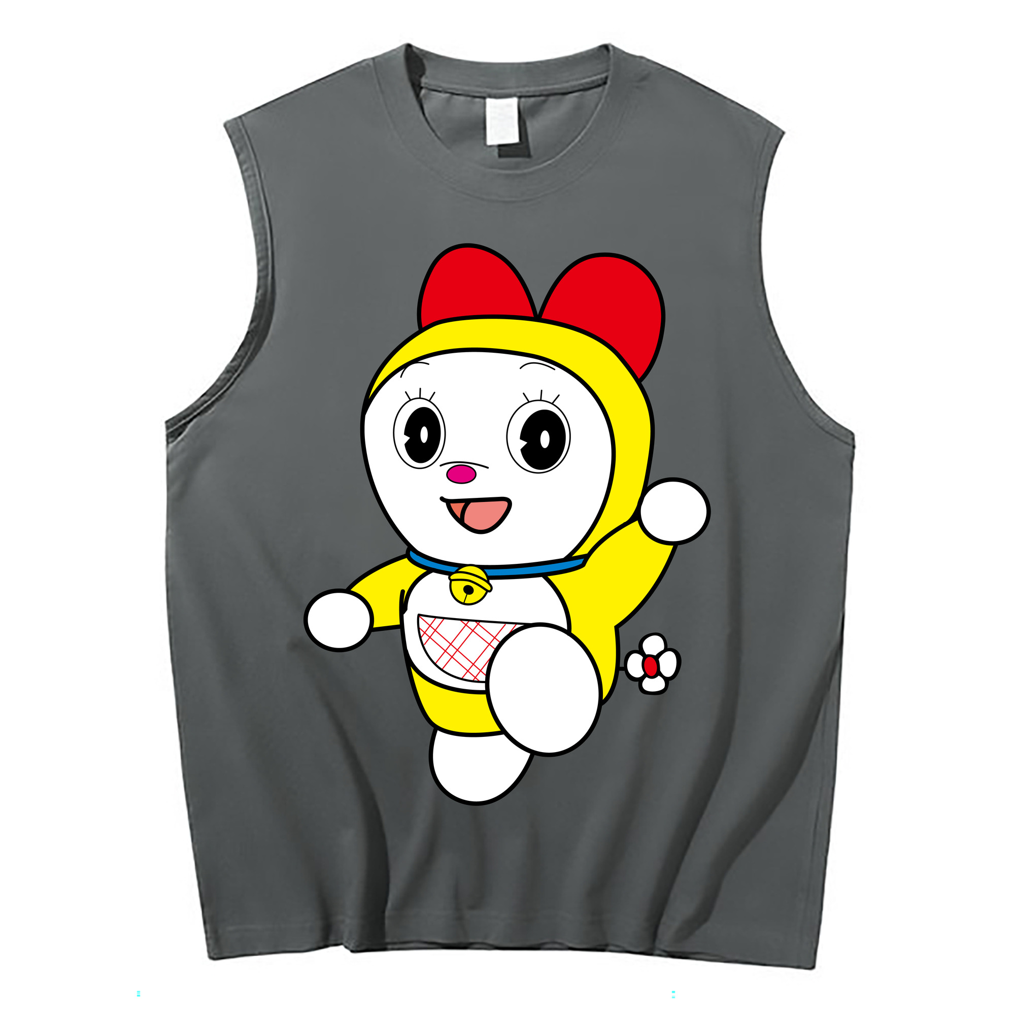 （画像用） ドラえもん ドラミ Doraemon Dorami コットン100％タンクトップ（フロントプリント）